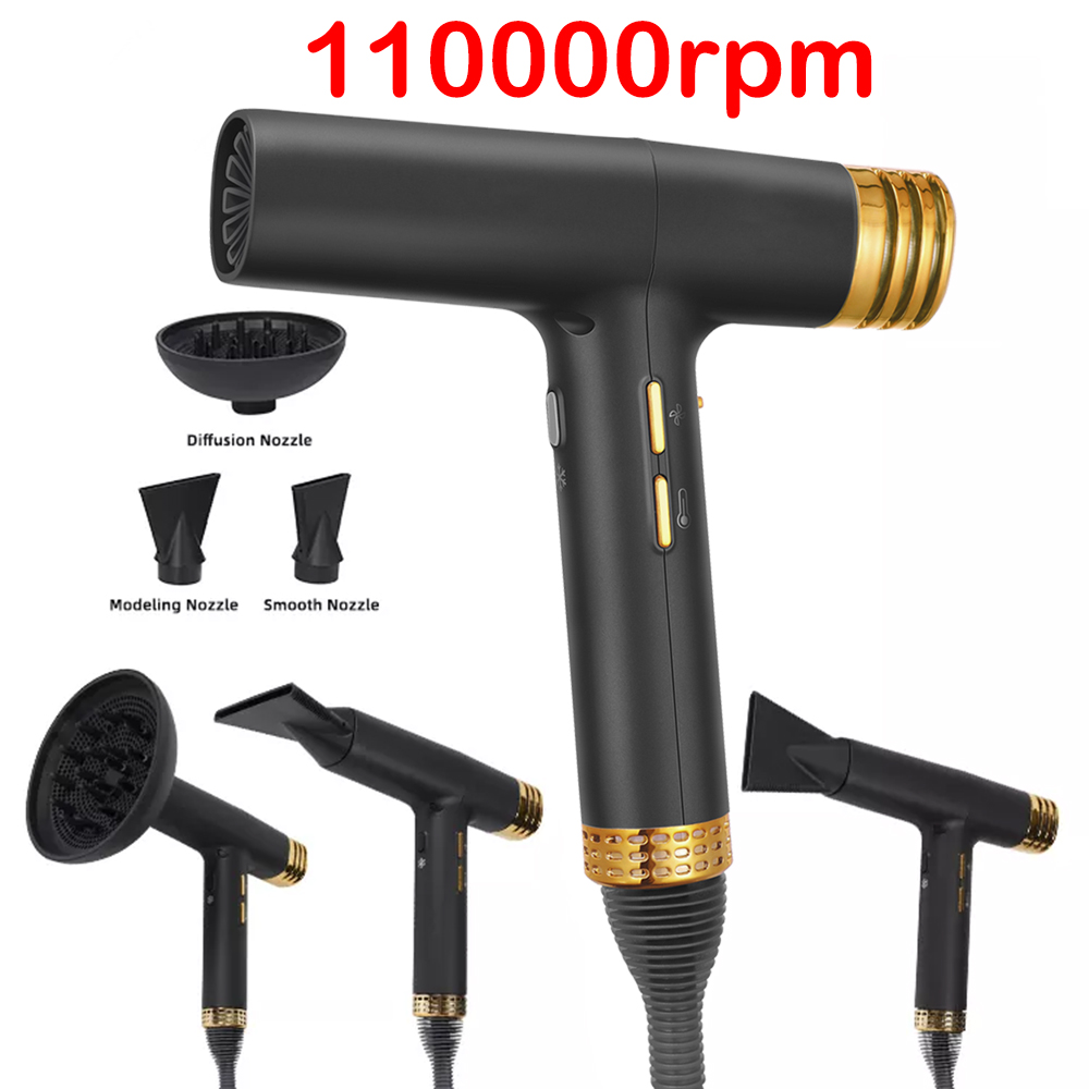 High Speed Hair Dryer Brushless 110000Rpm - 110000 Бесщеточный профессиональный фен об/мин, вентилятор