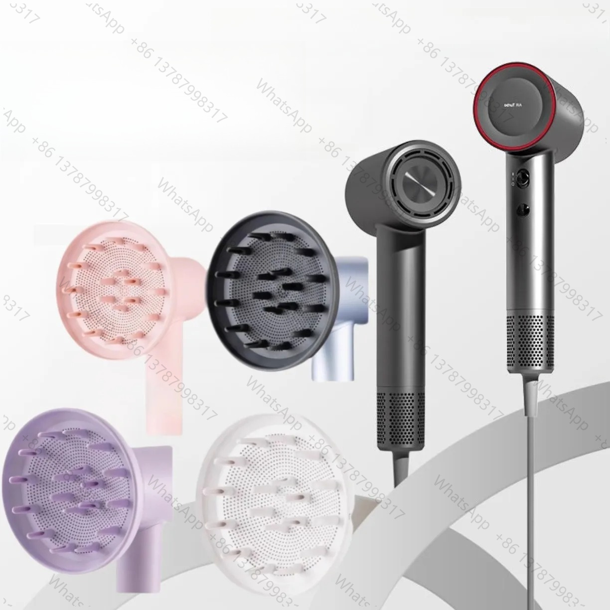 Hair Dryer With Magnetic Nozzles Diffusers - Магнитная насадка-диффузор для фена для создания
