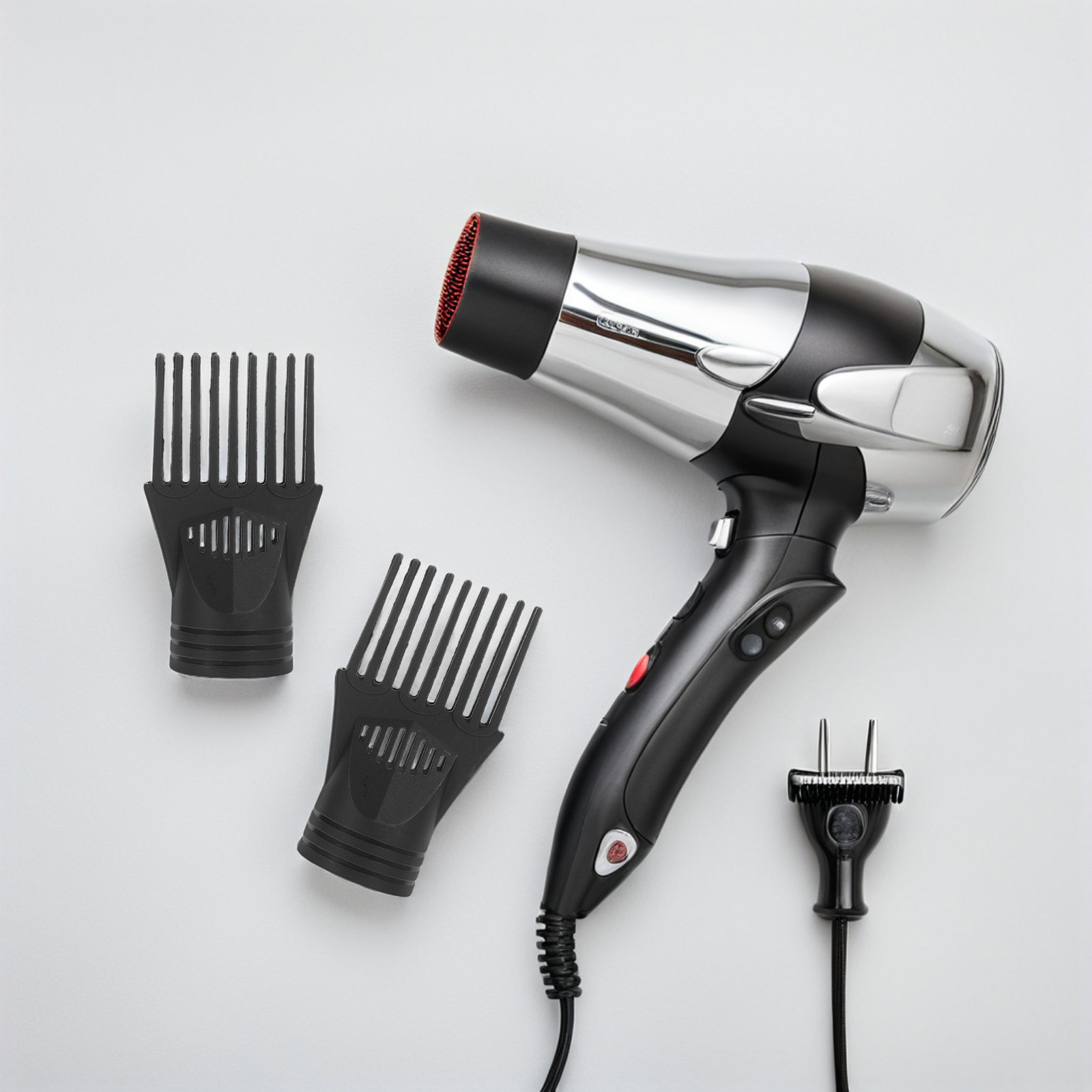 Hair Dryer Styling Comb Attachment - 3 шт. насадок-концентраторов для фена, пластиковые,