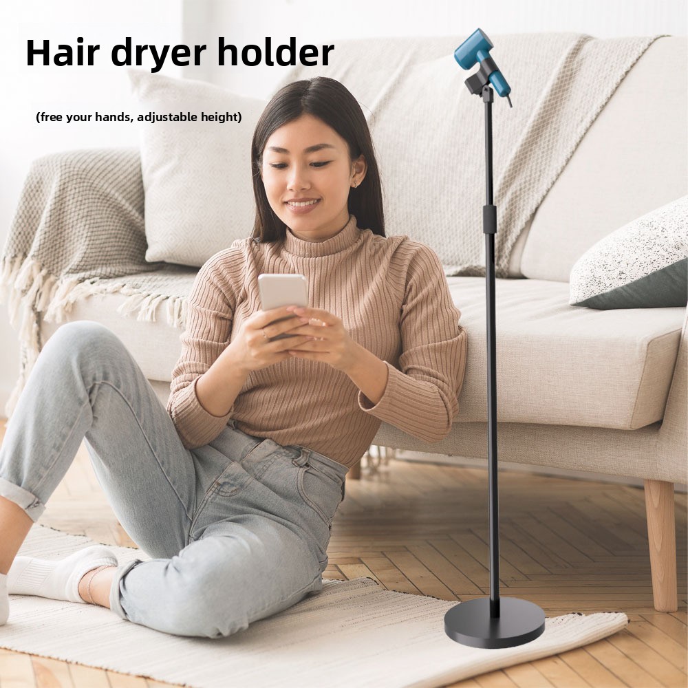 Hair Dryer Stand Hands Free Floor - Регулируемая напольная подставка для фена с