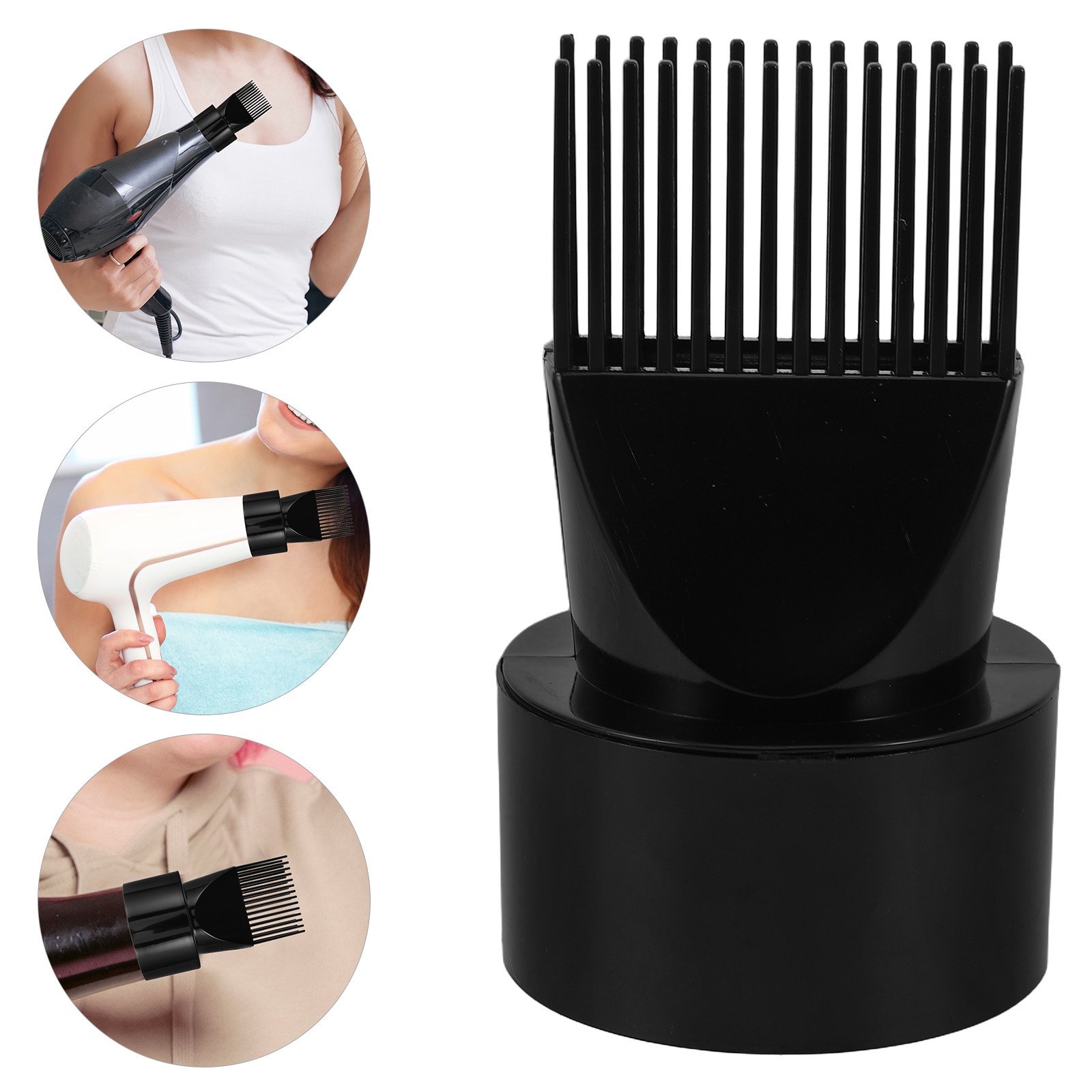 Hair Dryer Diffuser Attachment Universal - Насадка-диффузор для фена, сменная насадка-расческа для