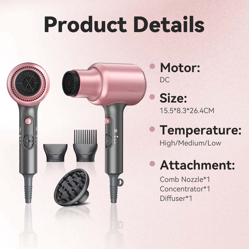 Профессиональный мини-фен с ио – обзор и цена High Speed Hair Dryer Brushless 110000Rpm