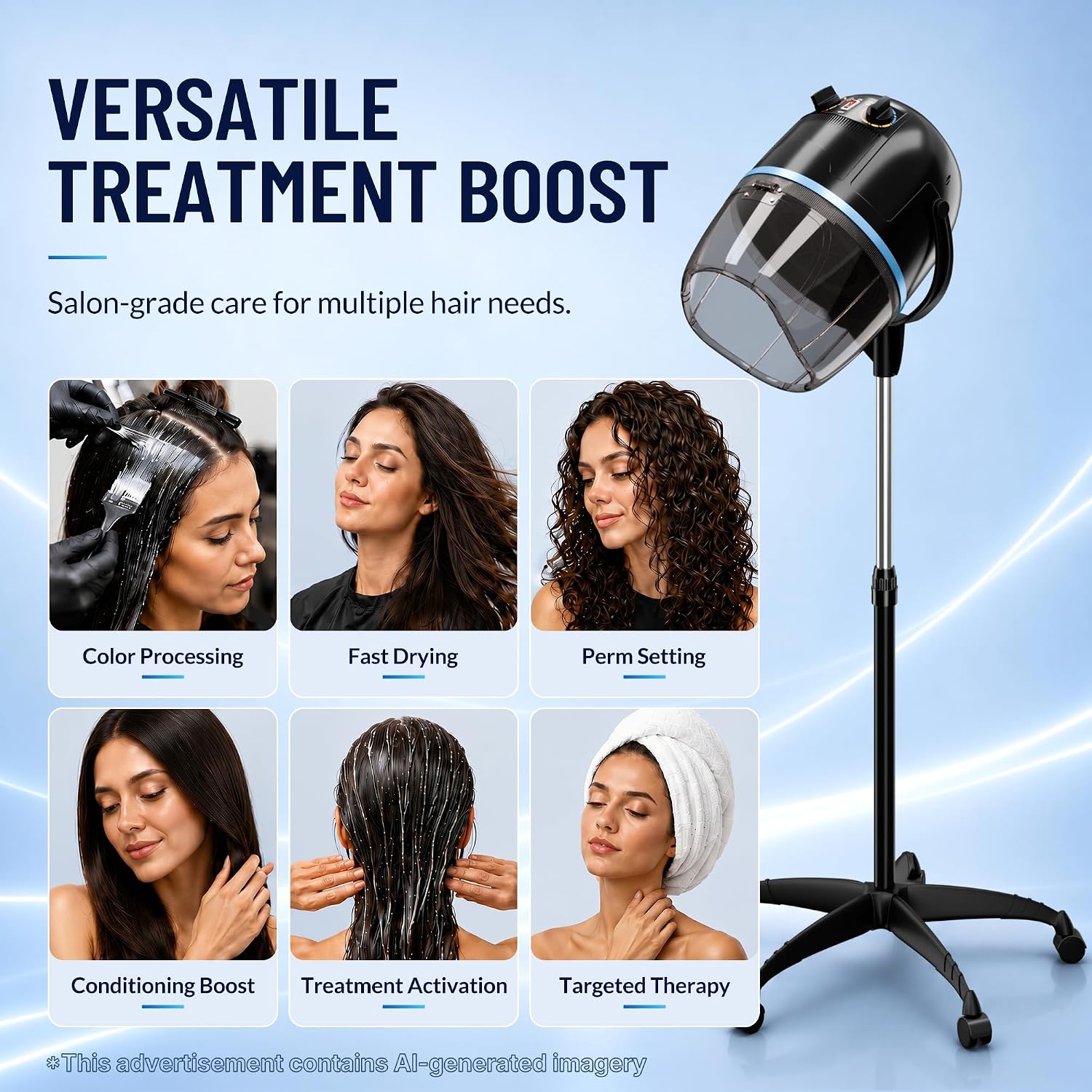 Профессиональный напольный фен – обзор и цена Hair Salon Hood Dryer Professional