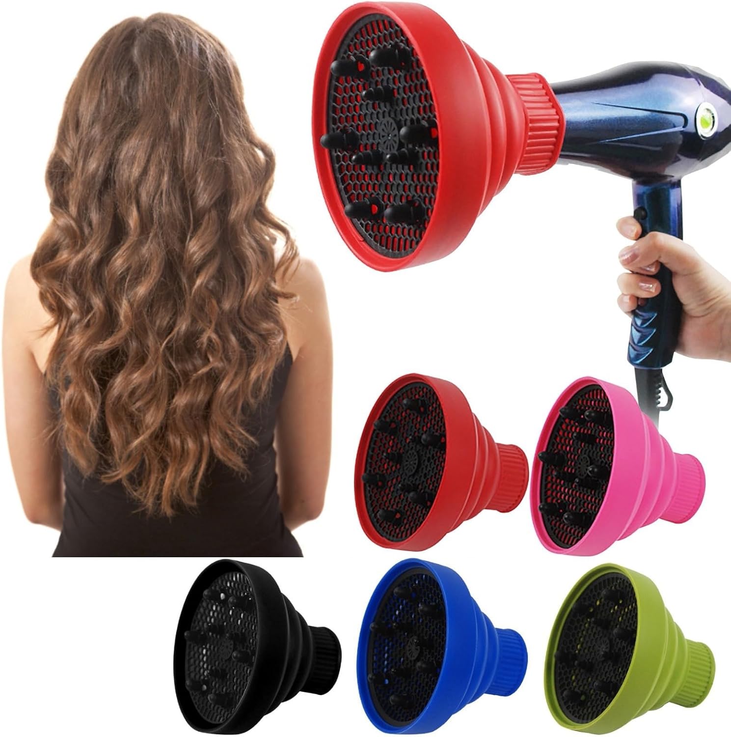 Диффузор для салона волос, жен – обзор и цена Hair Dryer Diffuser Attachment Universal