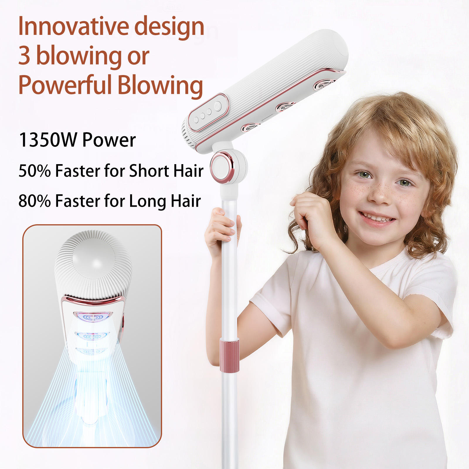 Напольный фен без рук с поворо – обзор и цена Hair Dryer Stand Hands Free Floor