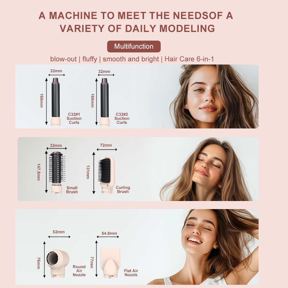 Ионный бесщеточный фен 7 в 1 с – обзор и цена High Speed Hair Dryer Brushless 110000Rpm