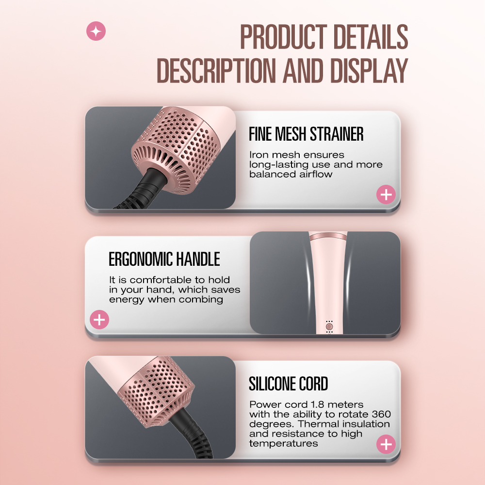 Профессиональный фен-щетка 3-в – обзор и цена High Speed Hair Dryer Brushless 110000Rpm