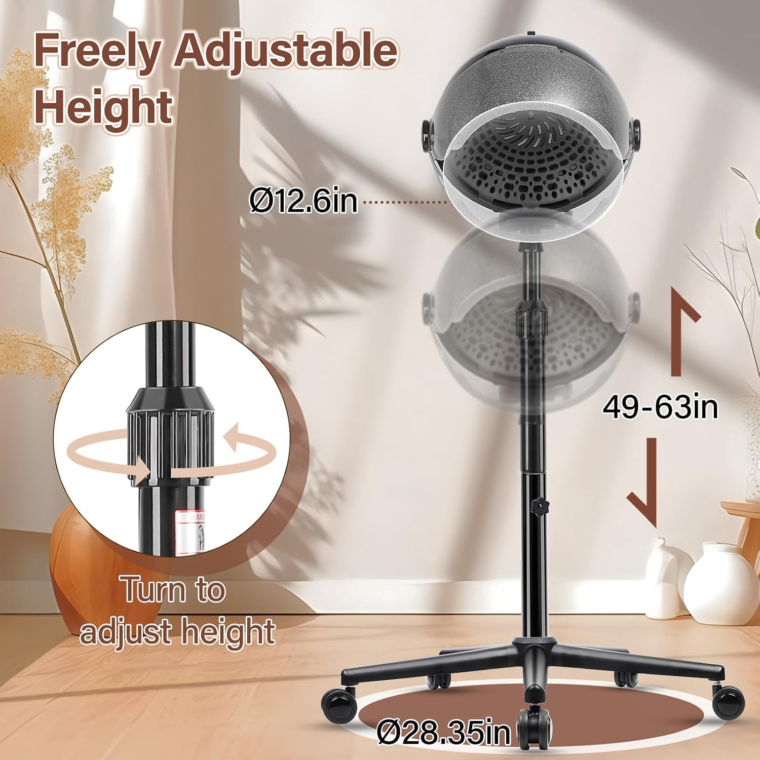 Профессиональный напольный фен – обзор и цена Hair Salon Hood Dryer Professional