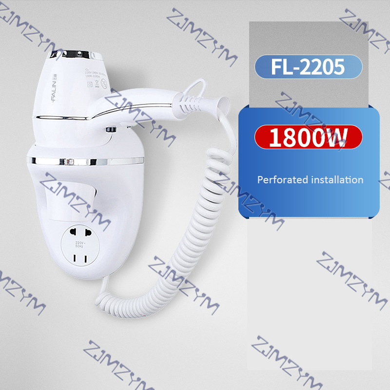 Фен для волос 1800 Вт высокомо – обзор и цена Wall Mount Hotel Hair Dryer 1800W