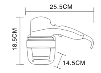 Настенный фен 1800 Вт, белый,  – обзор и цена Wall Mount Hotel Hair Dryer 1800W