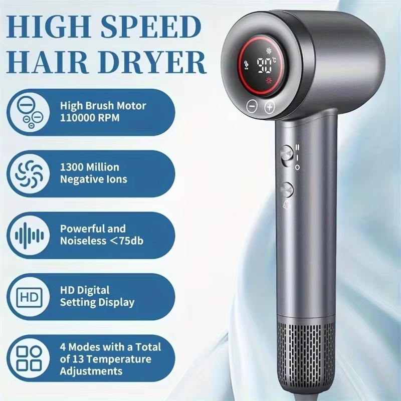 Высокоскоростной фен 110000 об – обзор и цена High Speed Hair Dryer Brushless 110000Rpm