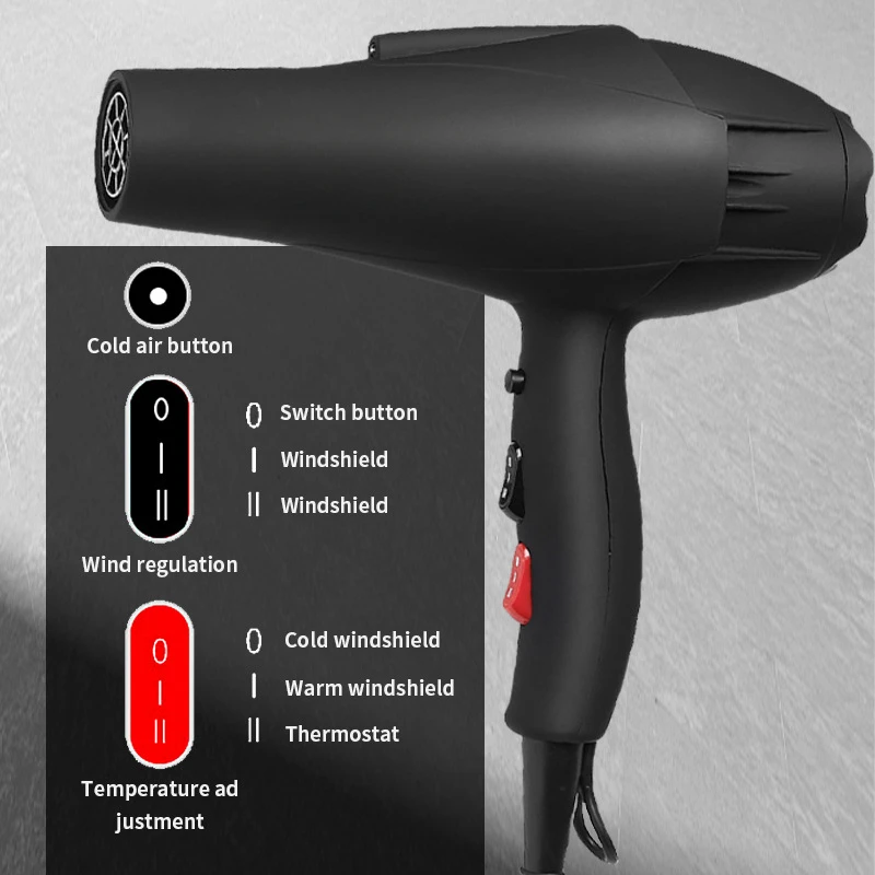 Профессиональный фен высокой м – обзор и цена Hair Blow Dryer Low Noise Powerful