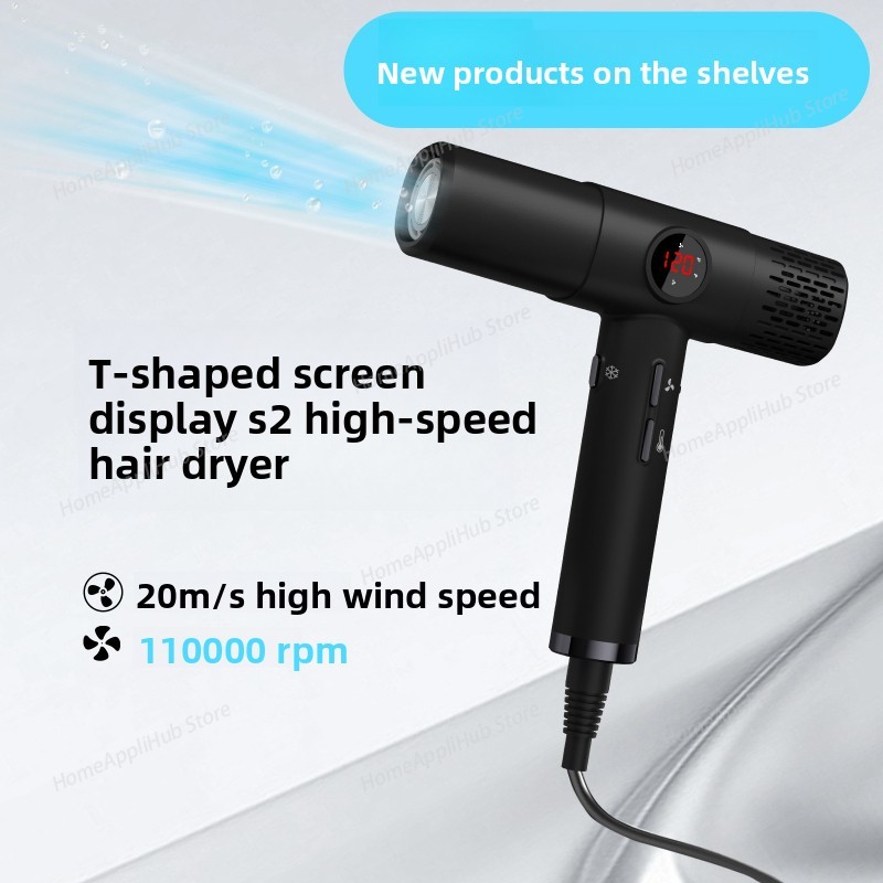 Высокоскоростной фен с ЖК-дисп – обзор и цена High Speed Hair Dryer Brushless 110000Rpm