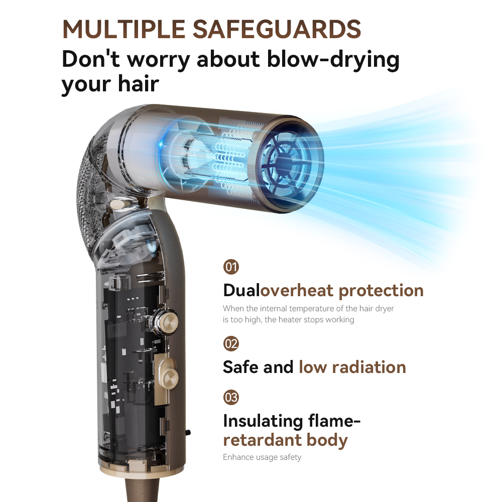 Новый портативный складной мин – обзор и цена Foldable Travel Hair Dryer Brushless